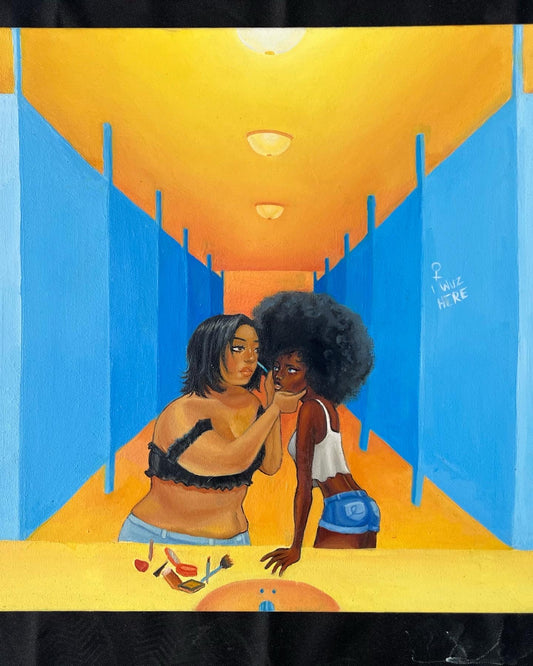 “First Time” Women’s Bathroom Series I