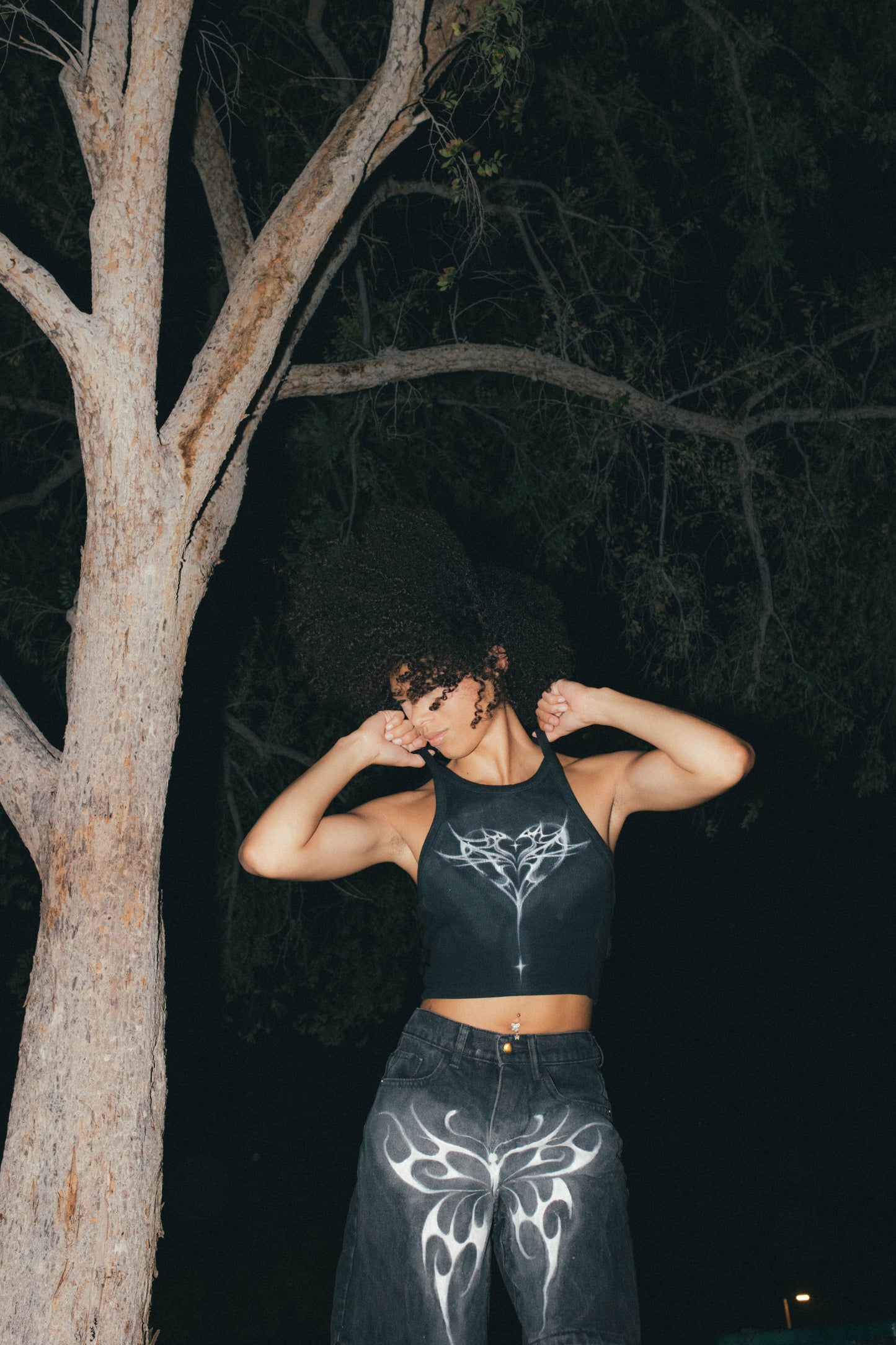 Cyber Heart hand painted 001