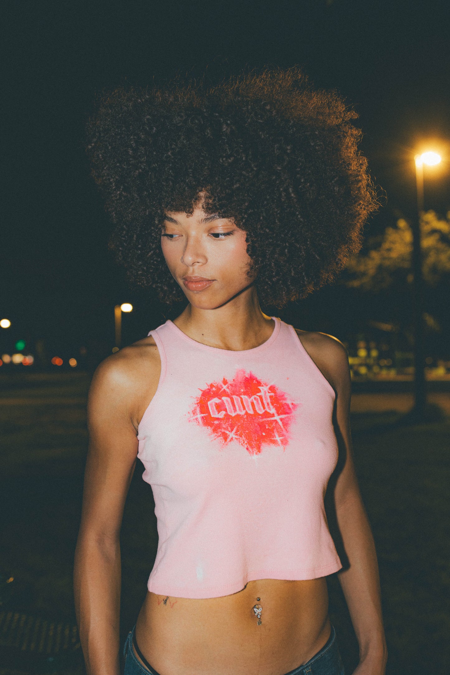 Cvnt in pink hand painted 001