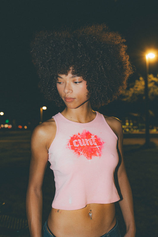 Cvnt in pink hand painted 001