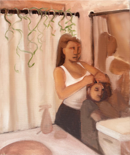 “Heavy Hands” Women’s Bathroom Series Small print